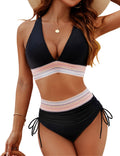 ⏰Last Day Promotion 60% OFF -⏳2025 High Waisted Tummy Control Color Block Bikini Sets