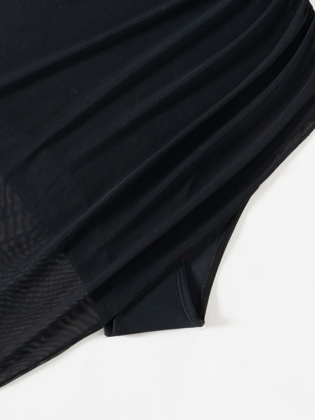 💥Last Day Special Sale 49% OFF🩱Slimming Mesh Sheer Sarong Wraps Swimsuit