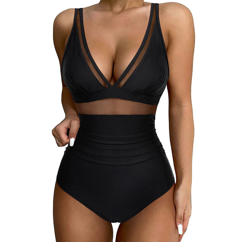 🩱Hot Sale 49% OFF👙Mesh Tummy Control Swimsuit